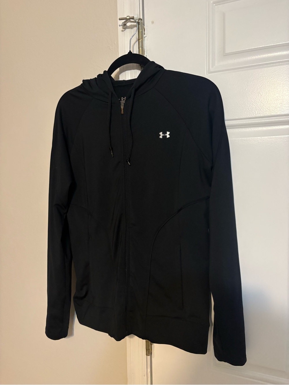 Under Armour Black Define Zip-Up Jacket with Logo